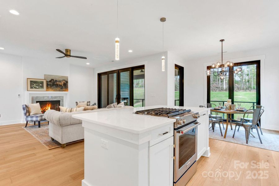 Kitchen and Living Room