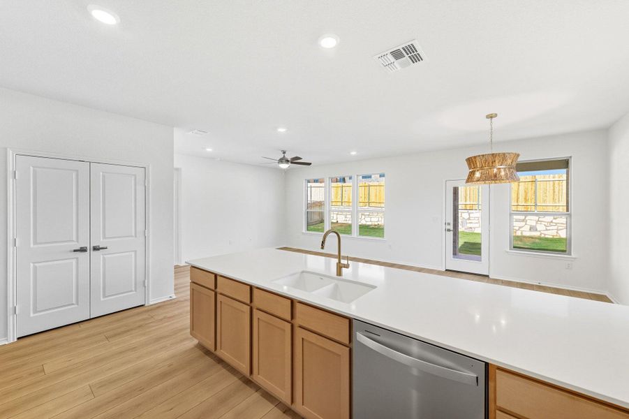 Furnished interior view inside a new home in McKinney Crossing, Austin (Image 12). Furnished interior view inside a new home in McKinney Crossing, Austin (Image 12).