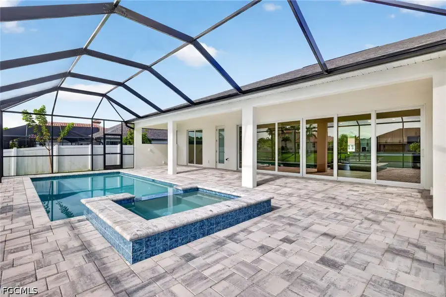 Exterior details and patio area of a home in Cape Coral, Cape Coral (Image 1). Exterior details and patio area of a home in Cape Coral, Cape Coral (Image 1).