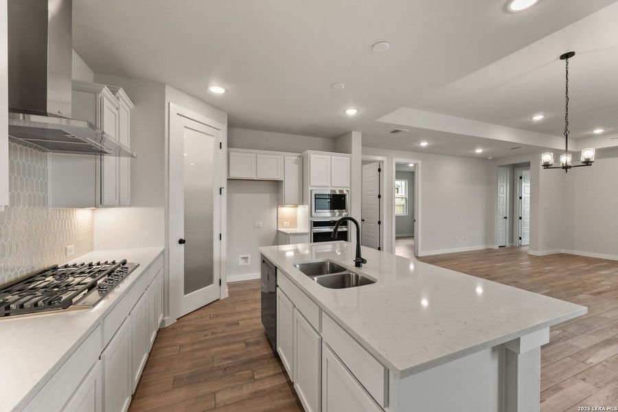 Furnished interior view inside a new home in , New Braunfels (Image 5). Furnished interior view inside a new home in , New Braunfels (Image 5).