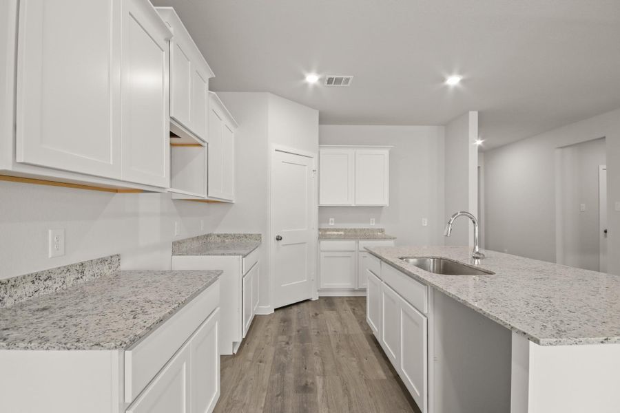 Furnished interior view inside a new home in Crockett Meadows, Cut and Shoot (Image 6).