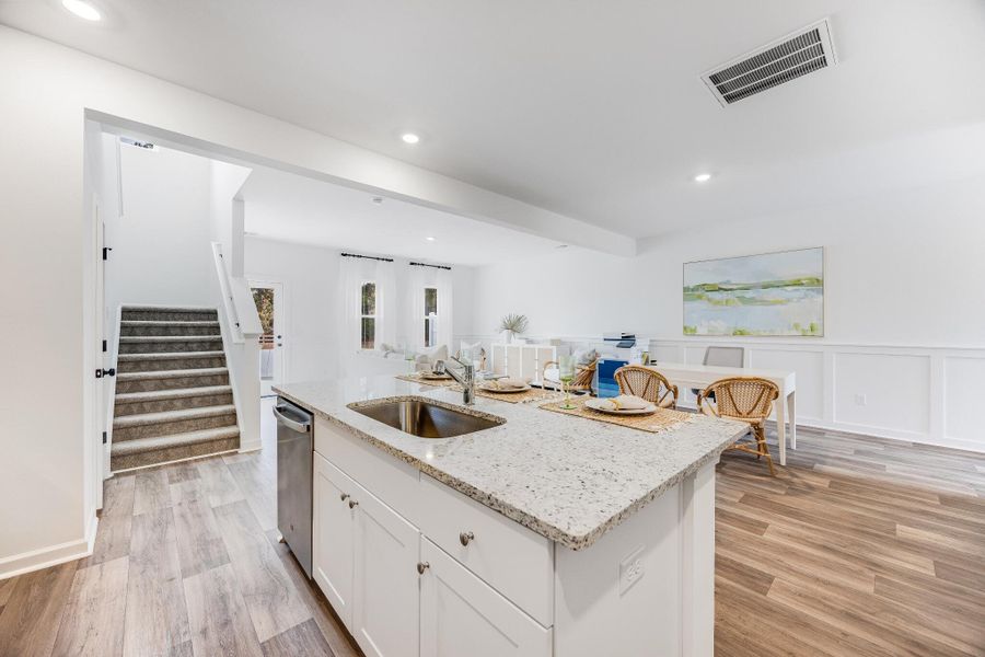 Furnished interior view inside a new home in Dawson Pointe, Summerville (Image 9).