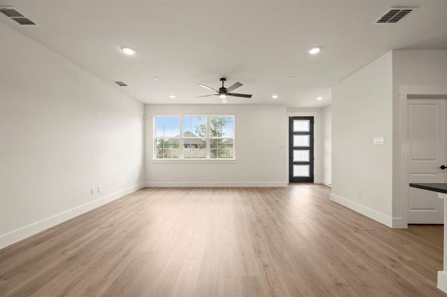 This light filled family room is spacious enough to host the entire family!