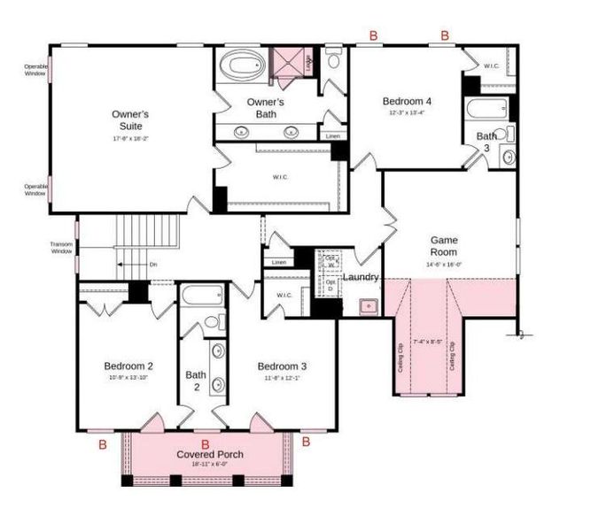 Additional highlights include: finished walkout basement with bedroom suite, steps from deck, tankless gas water heater, additional windows, covered outdoor living, study in place of flex.