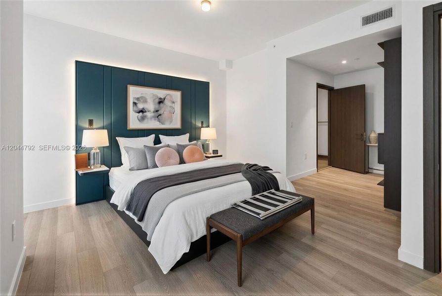 Furnished interior view inside a new home in , Miami (Image 6). Furnished interior view inside a new home in , Miami (Image 6).