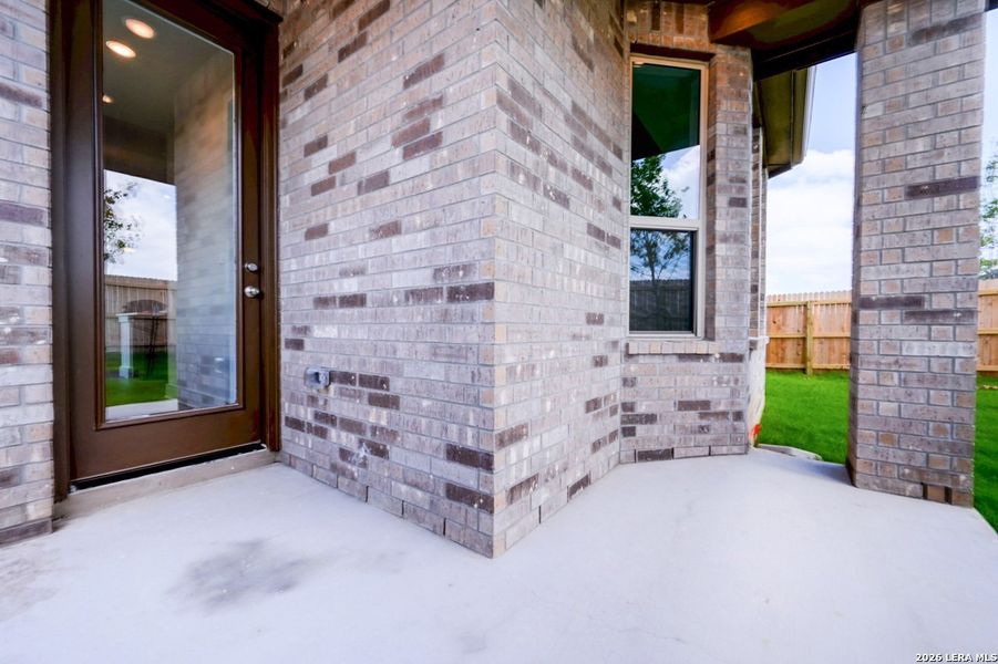 Exterior details and patio area of a home in Prominence, San Antonio (Image 2). Exterior details and patio area of a home in Prominence, San Antonio (Image 2).