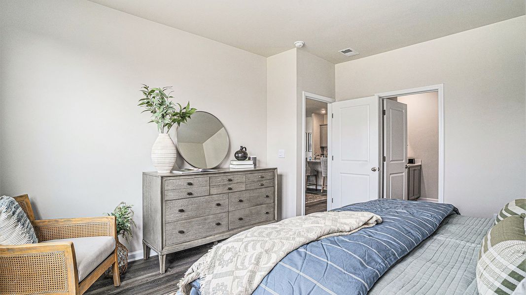 Representative furnished interior of a home built from the MANNING by D.R. Horton in Dove Crossing, Conway (Image 9).