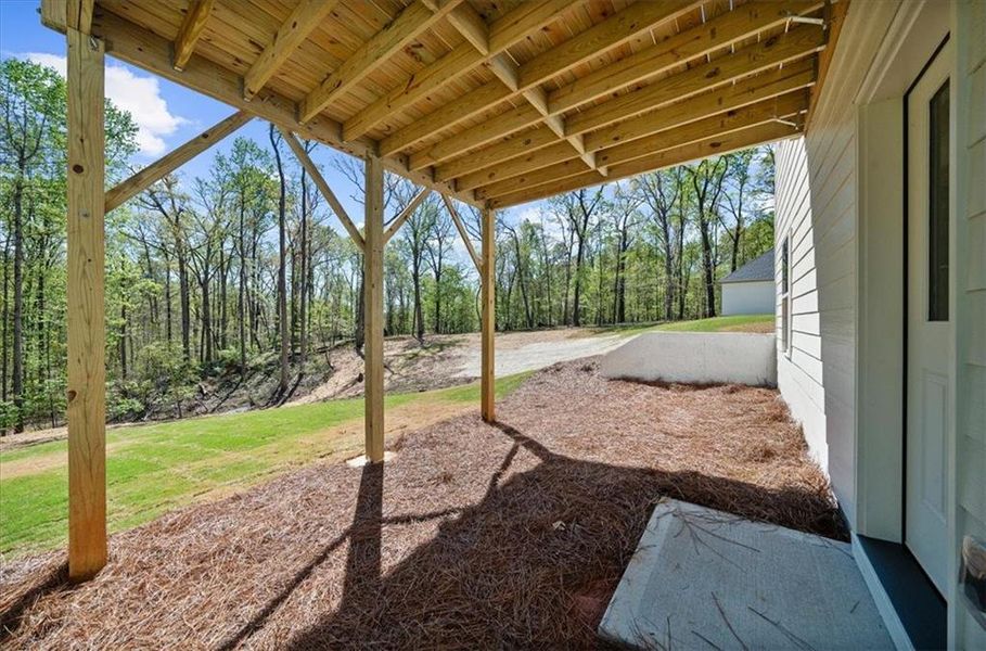 Exterior details and patio area of a home in , Gainesville (Image 37).