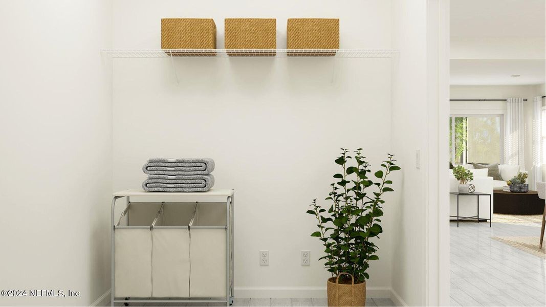 Furnished interior view inside a new home in Silver Falls Single Family at SilverLeaf, St. Augustine (Image 18).