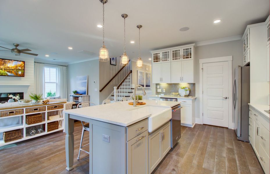 Representative furnished interior of a home built from the Poplar by Pulte Homes in Long Savanna, Charleston (Image 9).