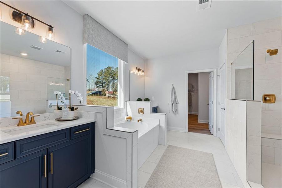 Furnished interior view inside a new home in Echo Grove, Cumming (Image 11).