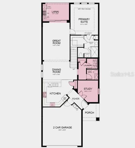2D floor plan layout of this home in Lochside, Mount Dora, FL (Image 3). 2D floor plan layout of this home in Lochside, Mount Dora, FL (Image 3).