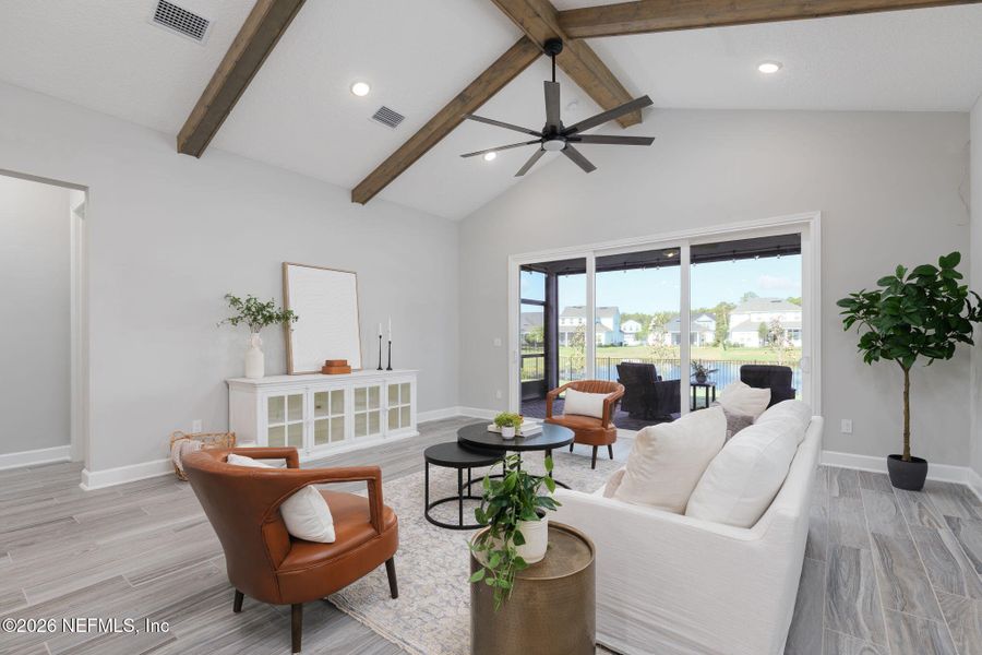 Furnished interior view inside a new home in Seabrook Village at Seabrook, Ponte Vedra (Image 44).