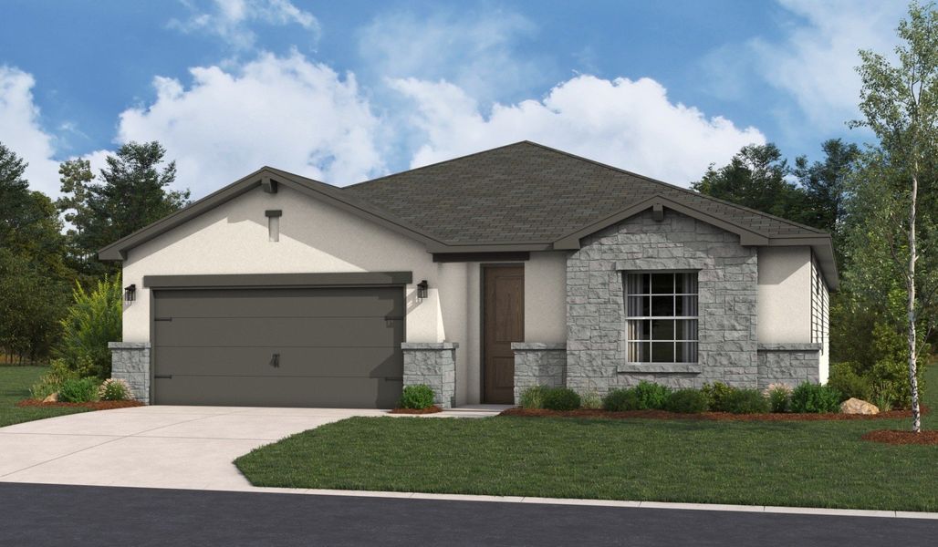 Representative exterior photo of a completed home built from the Arlington by Hakes Brothers in The Woodlands, Mico, TX (Image 20).