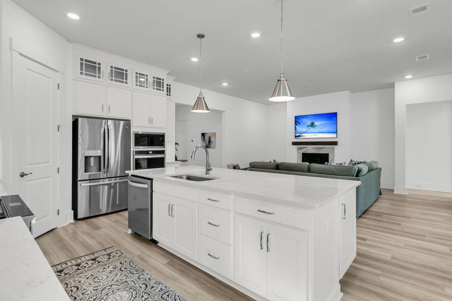 Furnished interior view inside a new home in Summerwind Crossing at Lakes of Cane Bay, Summerville (Image 10).