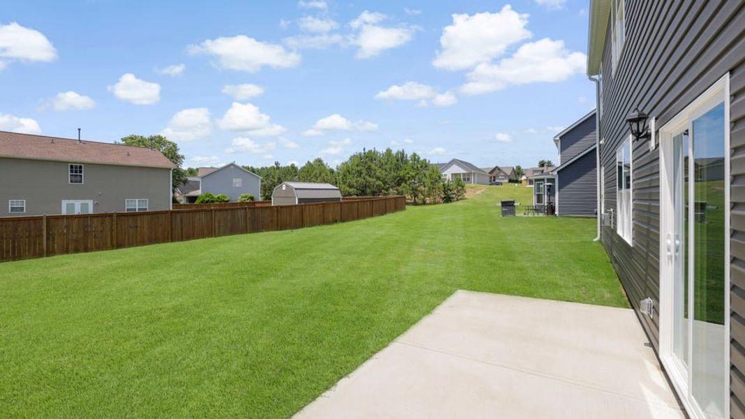Exterior details and patio area of a home in Palmetto Valley, Anderson (Image 3).