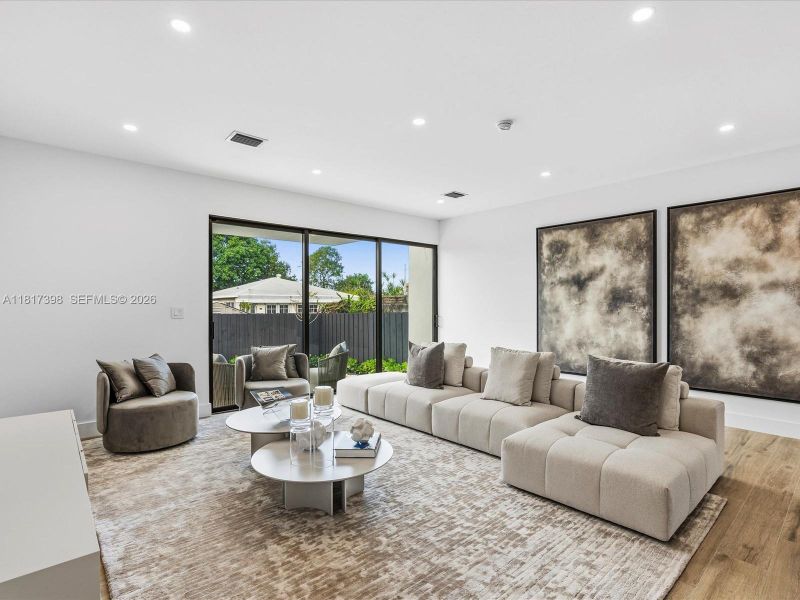Furnished interior view inside a new home in , Miami (Image 7).