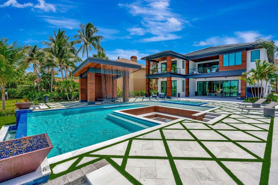 Front exterior of a new home in , Lantana, FL, highlighting curb appeal (Image 27).