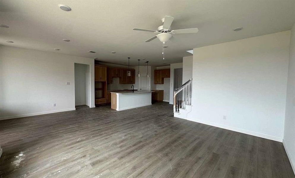 Open Kitchen-Living Room Construction Progress