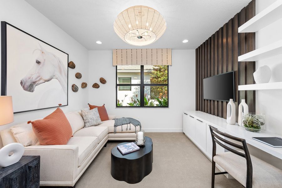 Representative furnished interior of a home built from the Sandpiper II by GL Homes in Valencia Vista at Riverland, Port St. Lucie (Image 8).