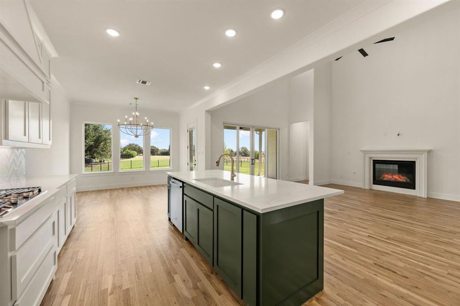 Furnished interior view inside a new home in Highland Oaks, Boyd (Image 3). Furnished interior view inside a new home in Highland Oaks, Boyd (Image 3).