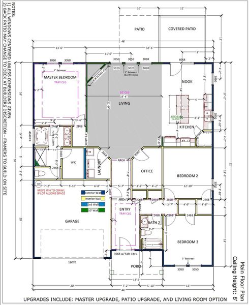 2D floor plan layout of this home in Huckleberry Cove, Chesnee, SC (Image 2). 2D floor plan layout of this home in Huckleberry Cove, Chesnee, SC (Image 2).