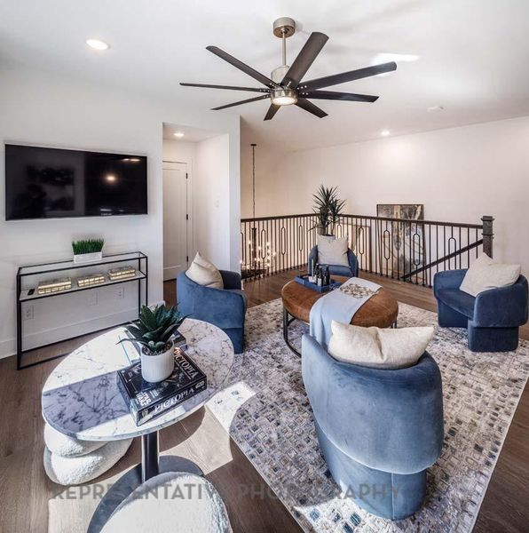 Furnished interior view inside a new home in Sienna, Missouri City (Image 6).