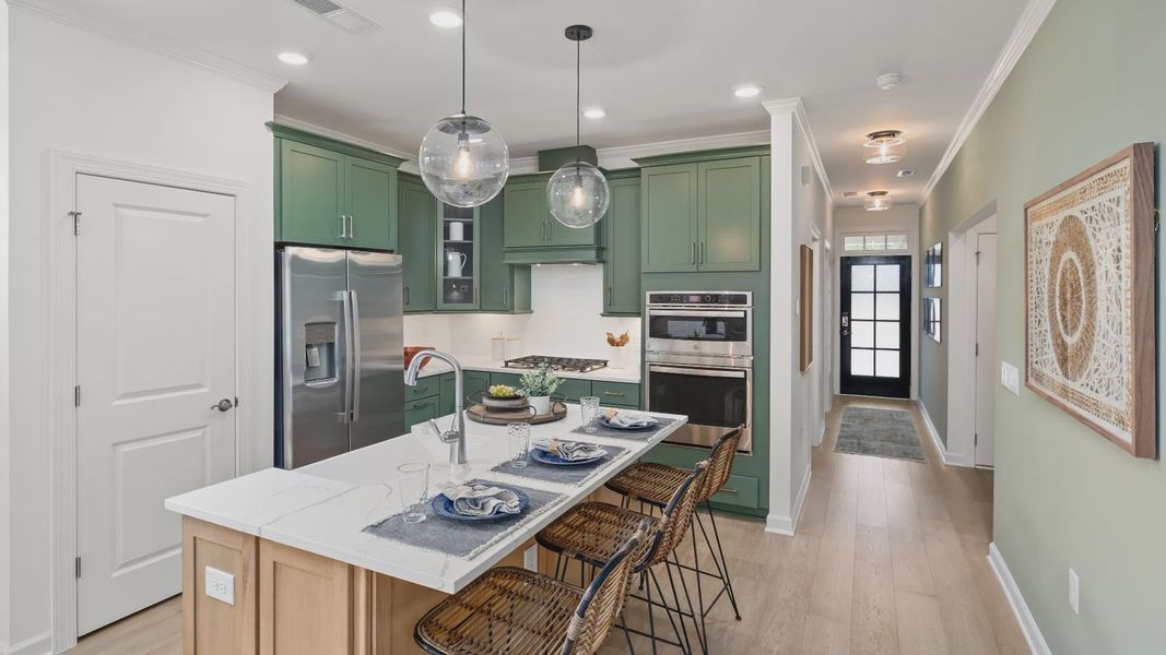Representative furnished interior of a home built from the Rockaway by Epcon Communities in The Courtyards at Oak Grove, Durham (Image 14).