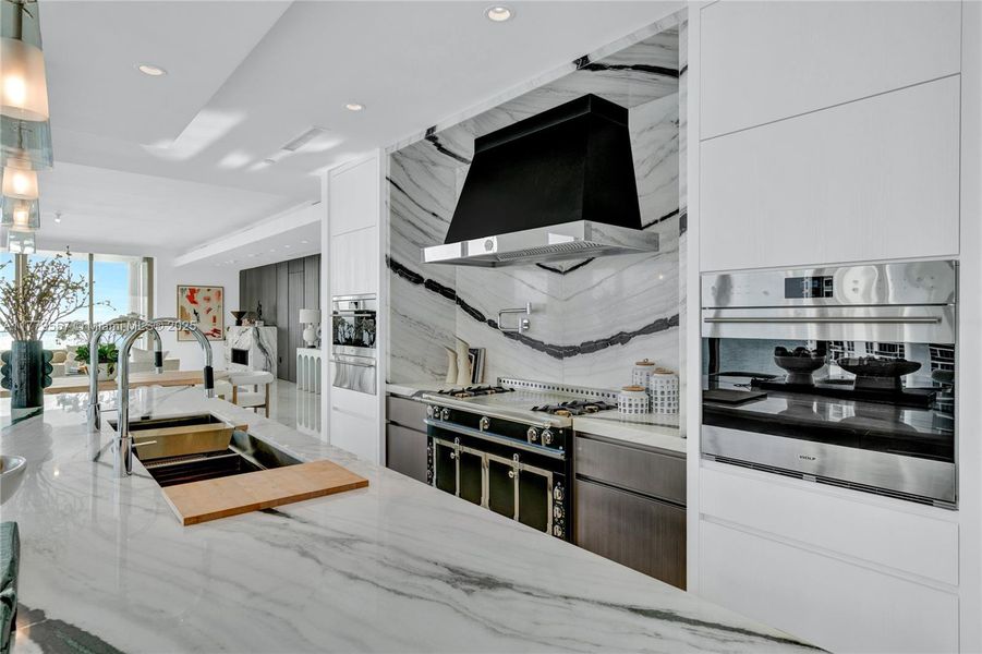 Furnished interior view inside a new home in The Estates at Acqualina, Sunny Isles Beach (Image 7). Furnished interior view inside a new home in The Estates at Acqualina, Sunny Isles Beach (Image 7).