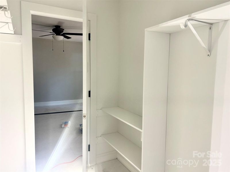 Primary closet shelving
