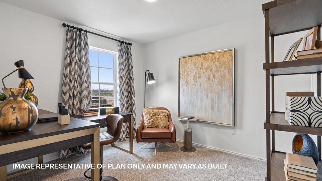 Furnished interior view inside a new home in Palomino, Manor (Image 37).