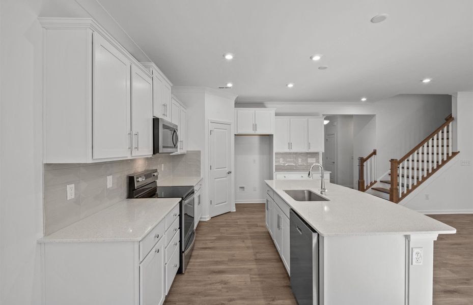 Furnished interior view inside a new home in Parkside Crossing, Charlotte (Image 13).