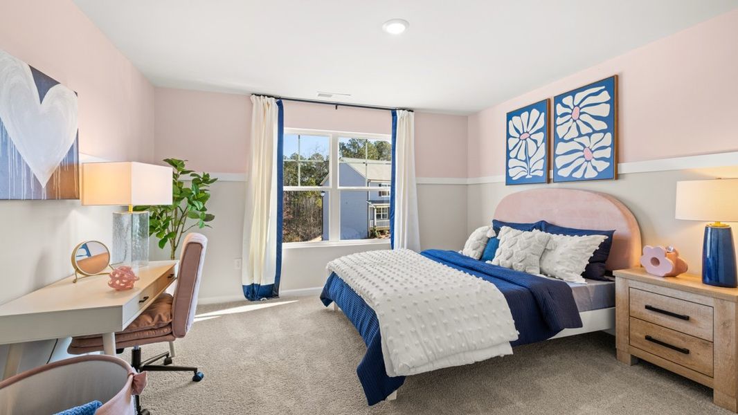 Representative furnished interior of a home built from the Hanover by D.R. Horton in Liberty Crossing, Braselton (Image 20).