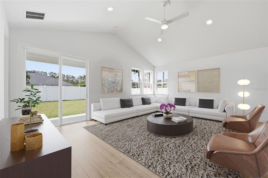 Furnished interior view inside a new home in Palm Coast Homes, Palm Coast (Image 8).