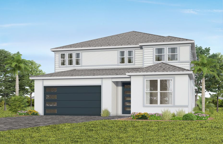 Representative exterior photo of a completed home built from the Scarlett by Pulte Homes in Lakehaven Estates, Clermont, FL (Image 18).