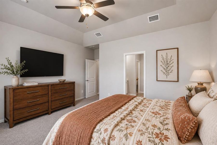 Furnished interior view inside a new home in Lakehaven - Premier Series, Farmersville (Image 8). Furnished interior view inside a new home in Lakehaven - Premier Series, Farmersville (Image 8).