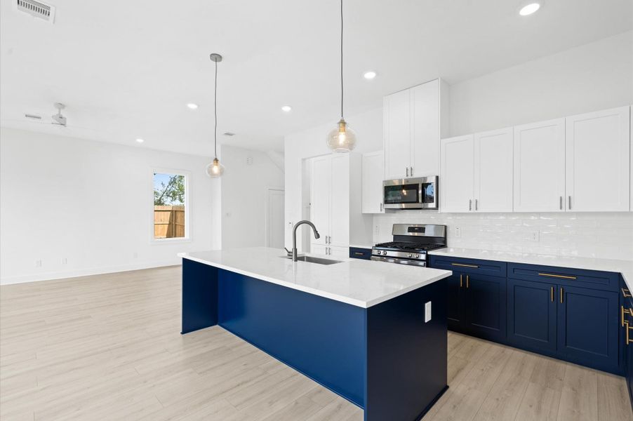 Furnished interior view inside a new home in , Houston (Image 11).