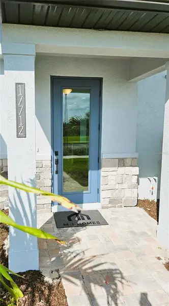 Exterior details and patio area of a home in Palmera at Wellen Park, Venice (Image 3). Exterior details and patio area of a home in Palmera at Wellen Park, Venice (Image 3).