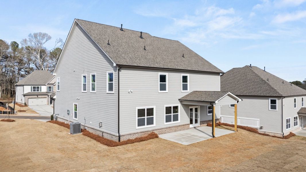 Representative exterior details of a home built from the Grayson by D.R. Horton in Thalley Creek Estates, Cumming (Image 4). Representative exterior details of a home built from the Grayson by D.R. Horton in Thalley Creek Estates, Cumming (Image 4).