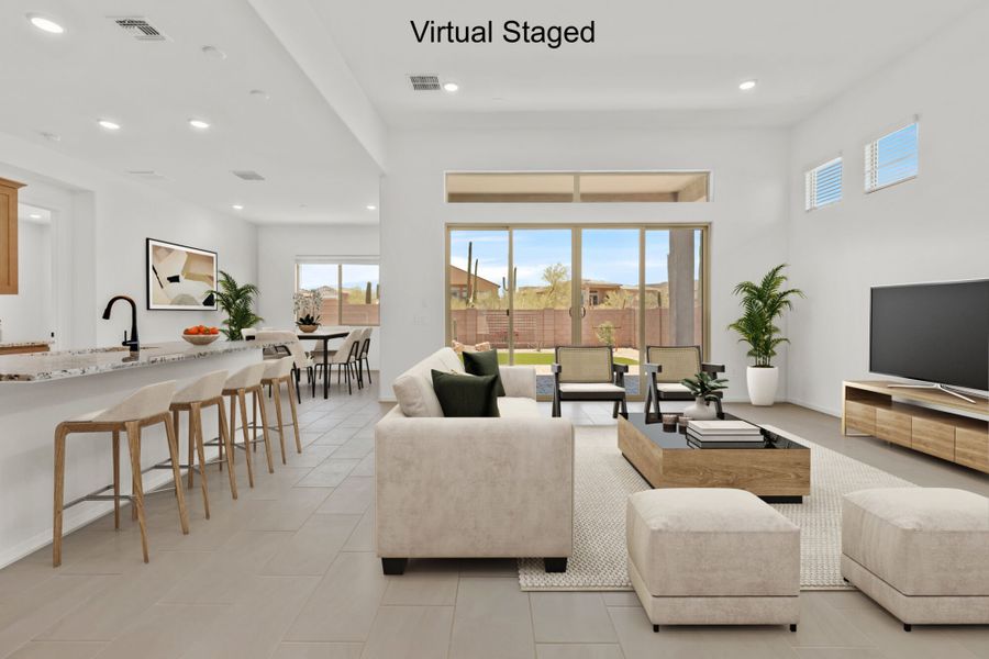 Furnished interior view inside a new home in Saguaro Reserve II, Marana (Image 5).