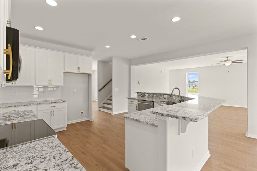 Furnished interior view inside a new home in Camden Crossing, Savannah (Image 8).