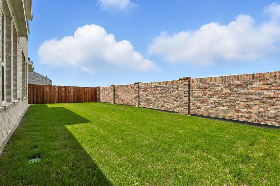 View of fenced backyard View of fenced backyard