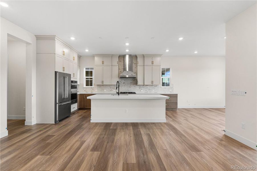 Furnished interior view inside a new home in Reserve at The Canyons, Castle Pines (Image 7). Furnished interior view inside a new home in Reserve at The Canyons, Castle Pines (Image 7).