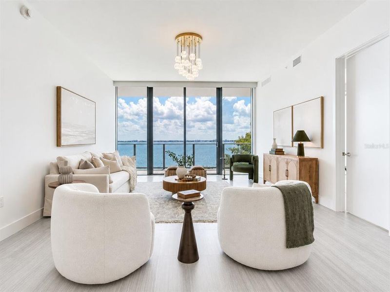 Furnished interior view inside a new home in , Tampa (Image 53).