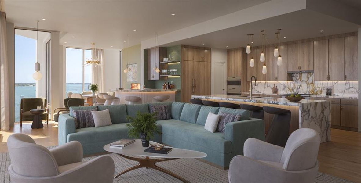 Furnished interior view inside a new home in , Sarasota (Image 5).