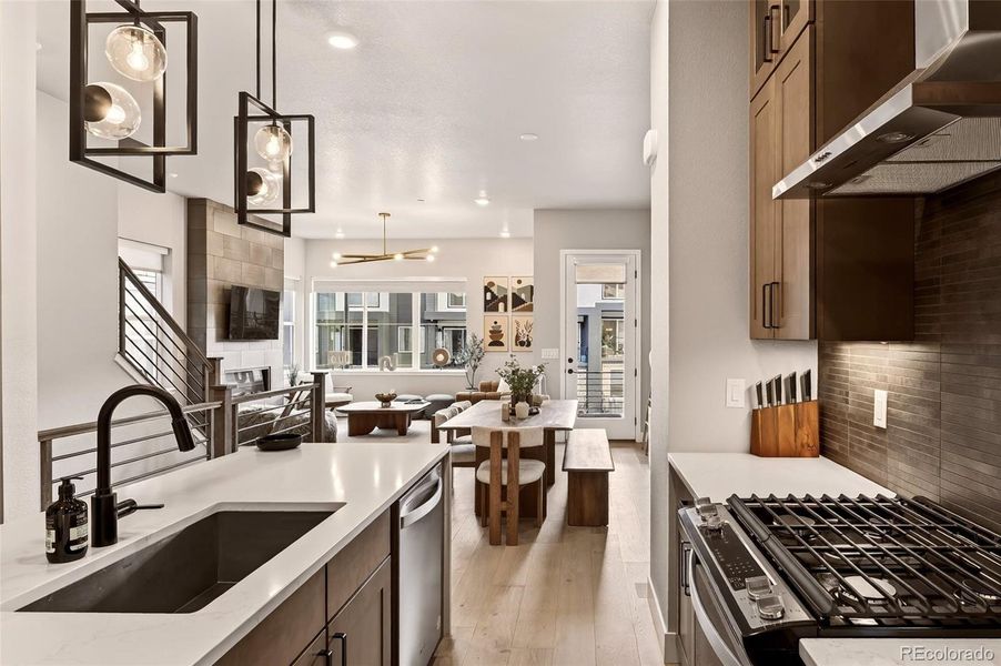 Furnished interior view inside a new home in Baseline, Broomfield (Image 7).