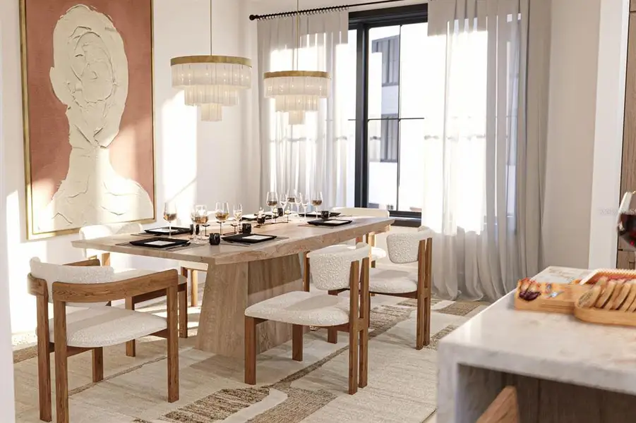 Furnished interior view inside a new home in , Ormond Beach (Image 8).