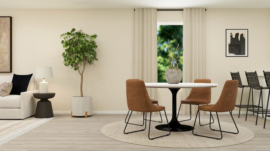 Furnished interior view inside a new home in , Converse (Image 12).
