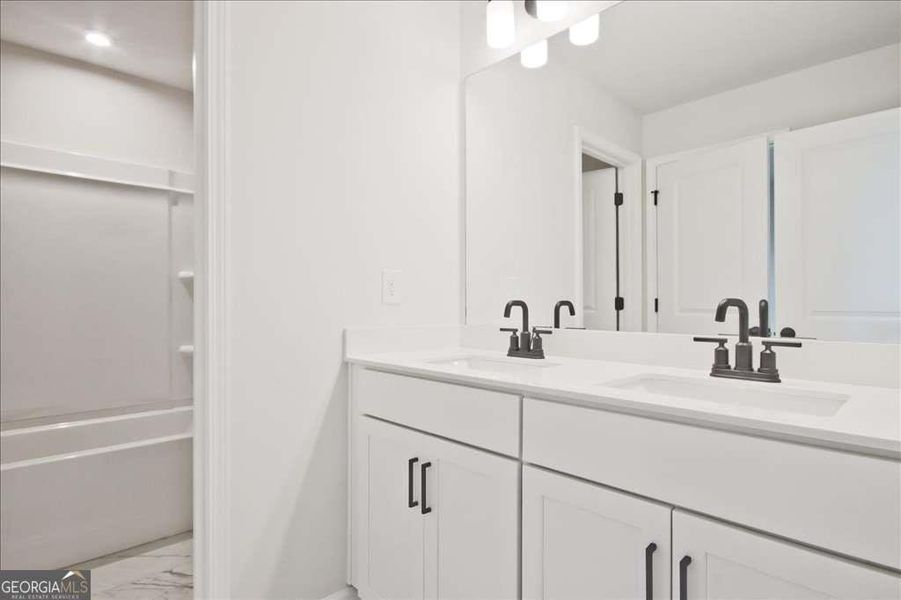Close-up of interior finishes inside a home in The Paddocks at Doc Hughes, Buford (Image 19).