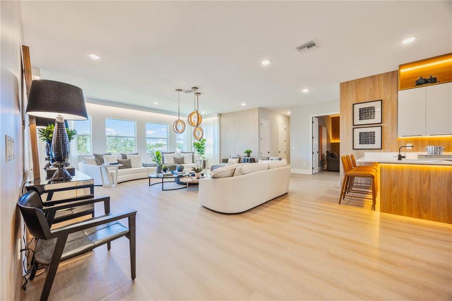 Furnished interior view inside a new home in Avalon Ridge, Winter Garden (Image 17).